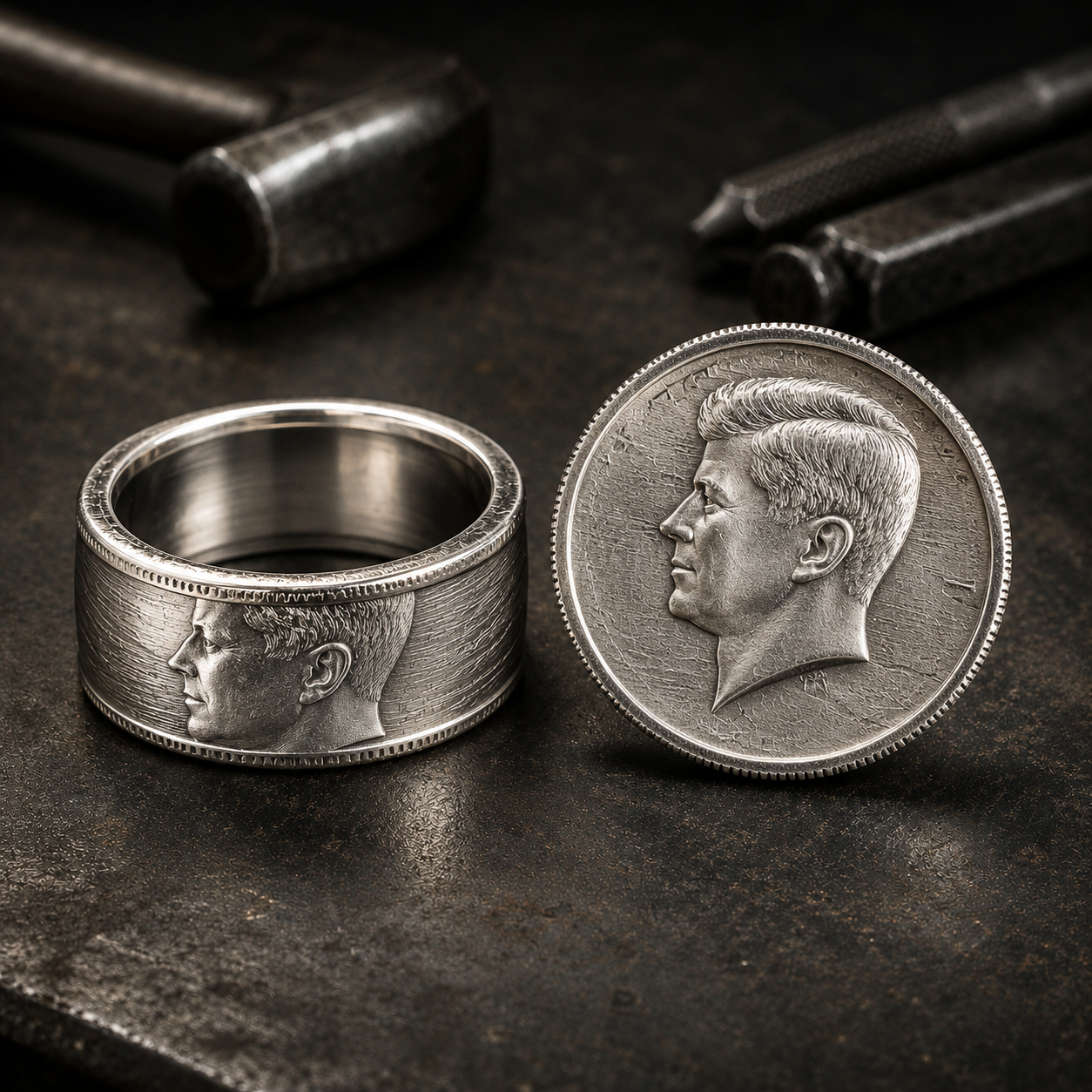 Silver Kennedy Half Dollar Rings (1964-1970)
