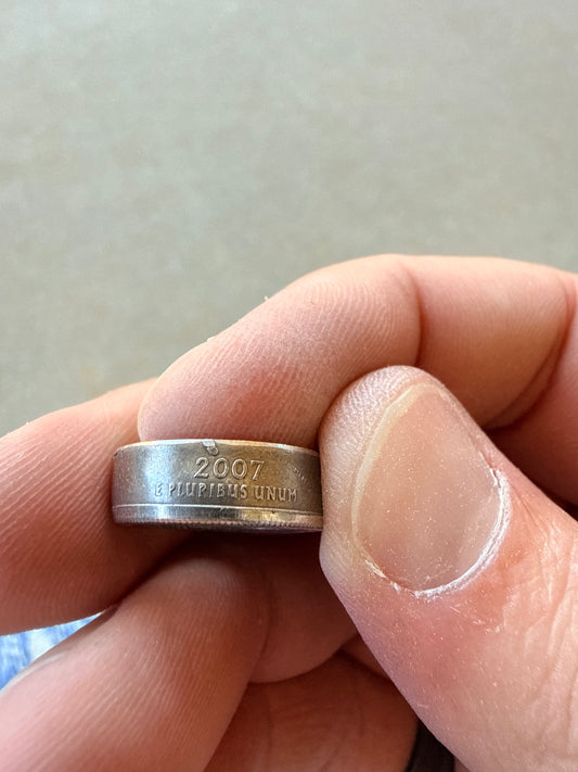 Wyoming Quarter Coin Ring