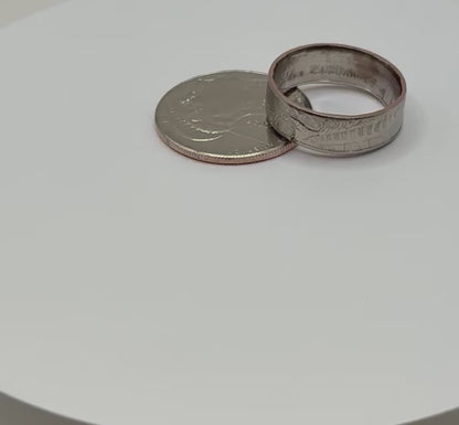 1776-2026 Half Dollar Coin Ring - Enduring Liberty - Semiquincentennial