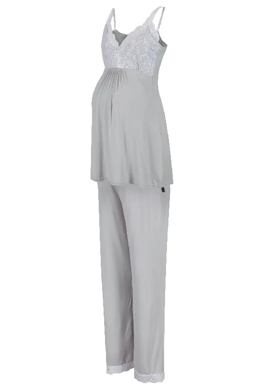 Allure Camisole Pyjamas - Light Grey