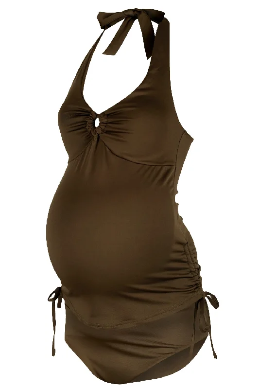 Bali Maternity Tankini in Olive