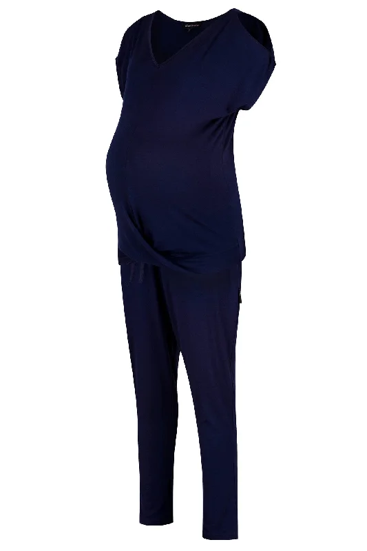 Bliss Lounge Pyjamas - Navy Blue