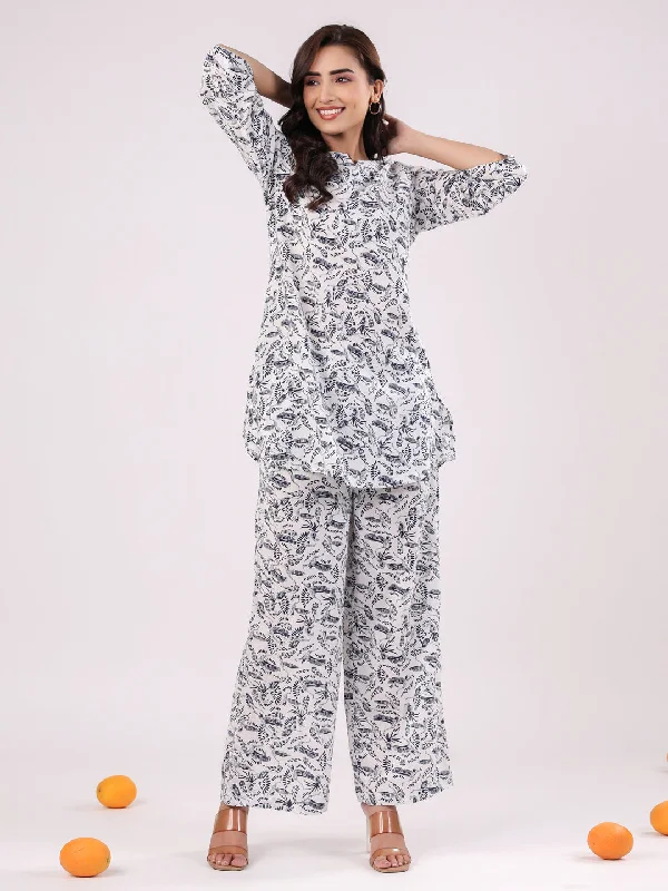 Cotton Printed Night Suit Set for Women