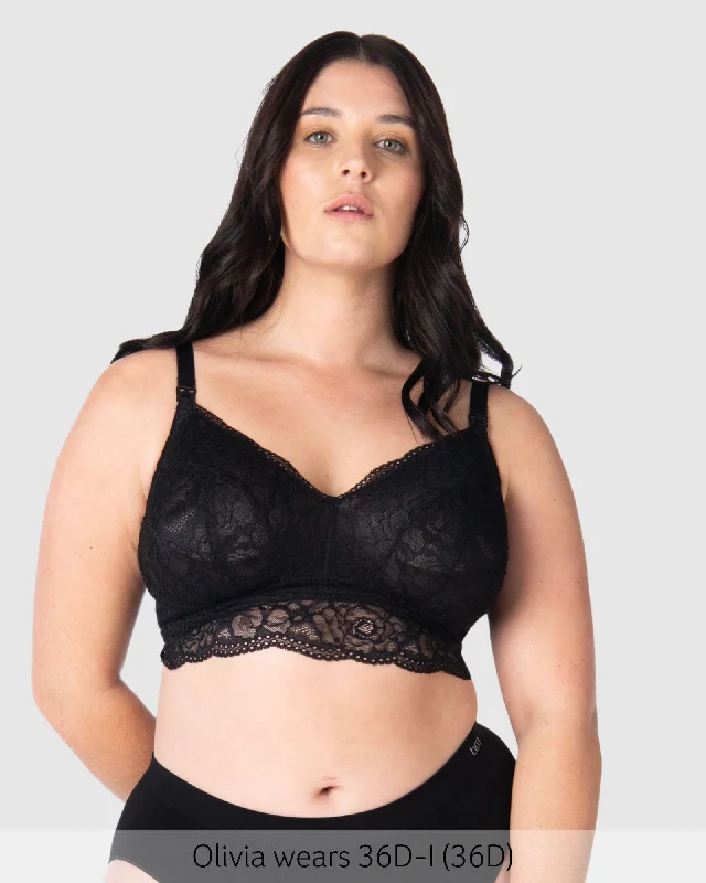 Heroine Multifit Nursing Bralette - Black