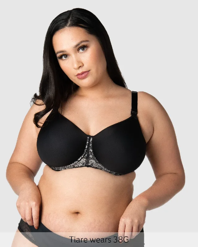 Obsession Contour T-Shirt Nursing Bra - Black