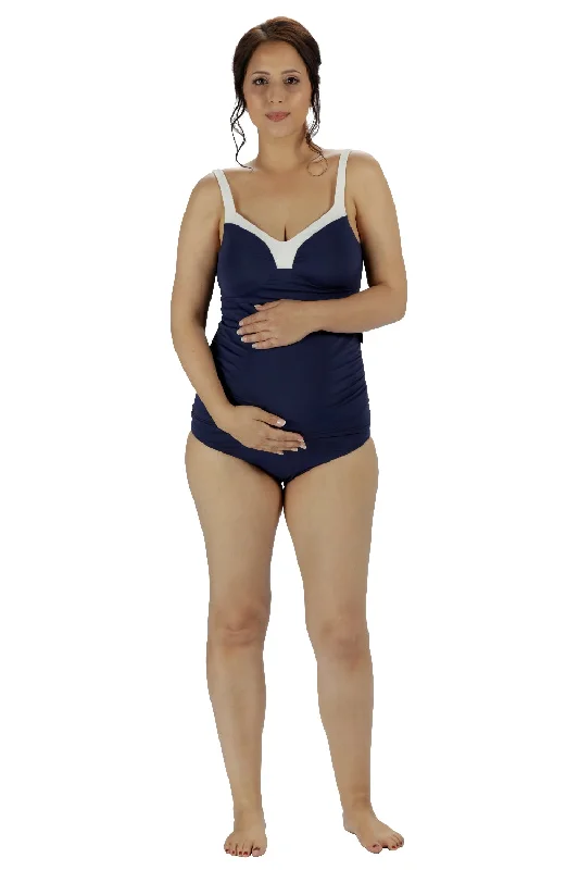 St Tropez Maternity Tankini in Navy