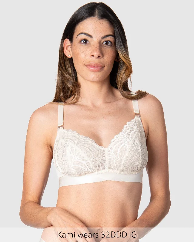 WARRIOR SOFT CUP IVORY MULTIFIT NURSING BRA - WIREFREE