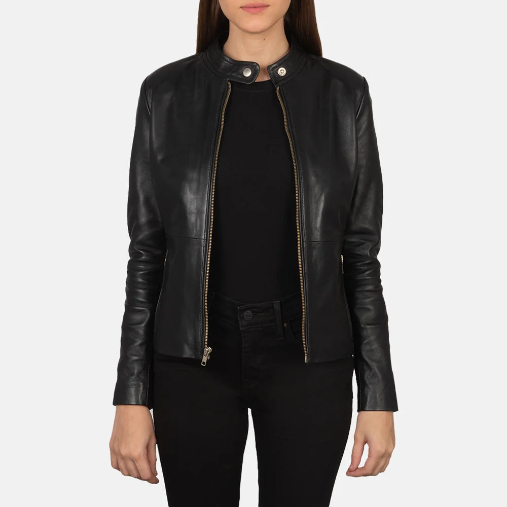 Ariene Leather Biker Jacket | Women's biker jacket