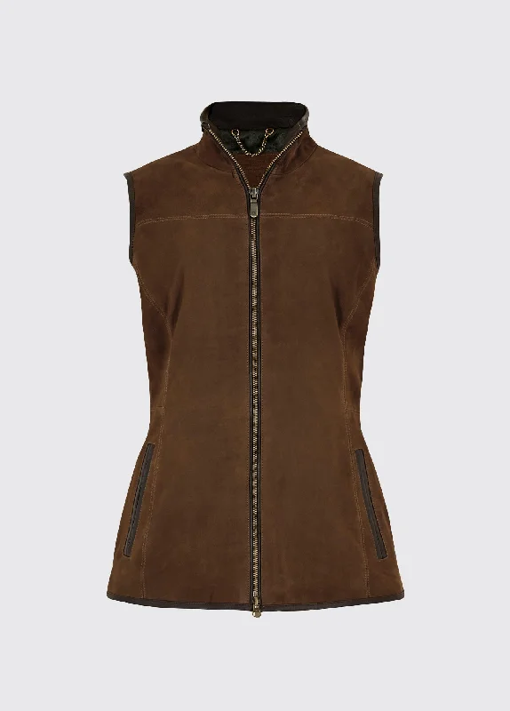 Kingston Leather Vest - Walnut