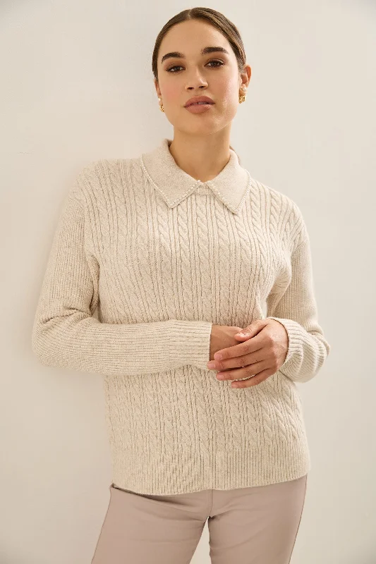 Cable-Knit Sweater