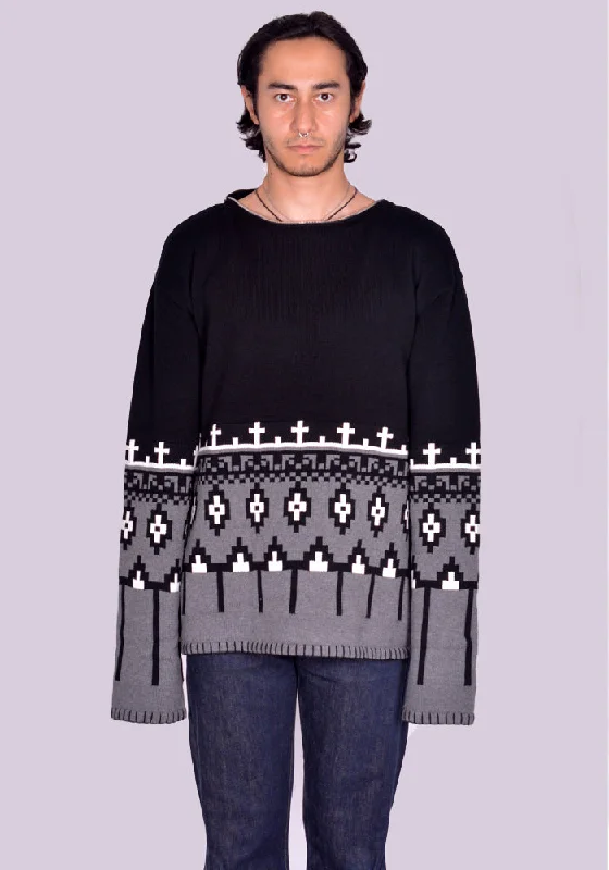 CHARLES JEFFREY LOVERBOY 042090201 UNISEX KNITTED BOO JUMPER (New season FW24)