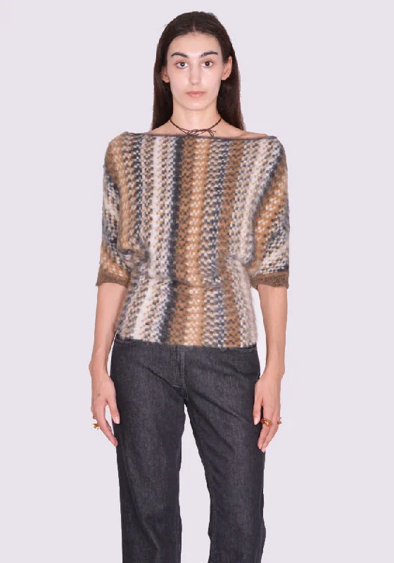 KNWLS SCALT0SNAKE SCALE KNIT TOP SNAKE (New Season FW24)