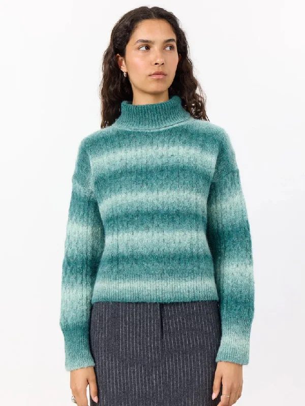 Levete Room Isella Stripe Sweater in Jade Combo