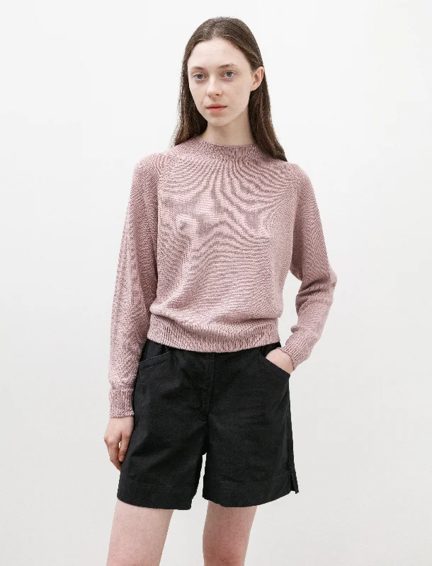 Short Classic Crewneck Linen Cotton Lavender