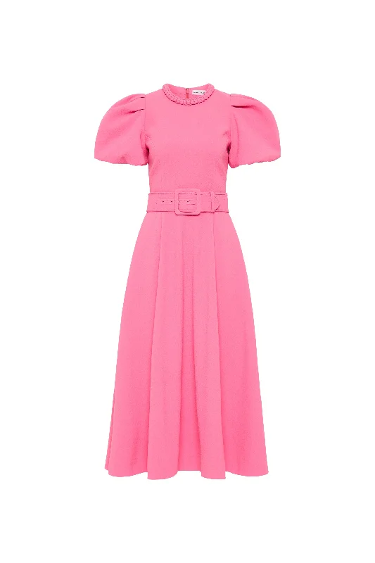 Rosita Puff Sleeve Midi Dress