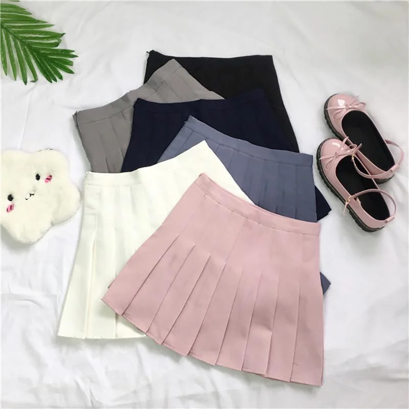 GJOY High-waist Pleated Skirt