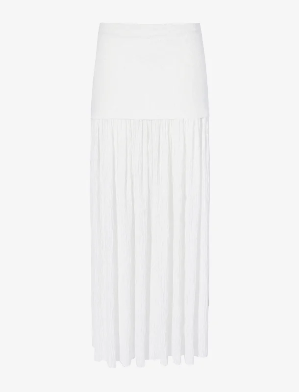 Paige Skirt in Pleated Crepe Chiffon