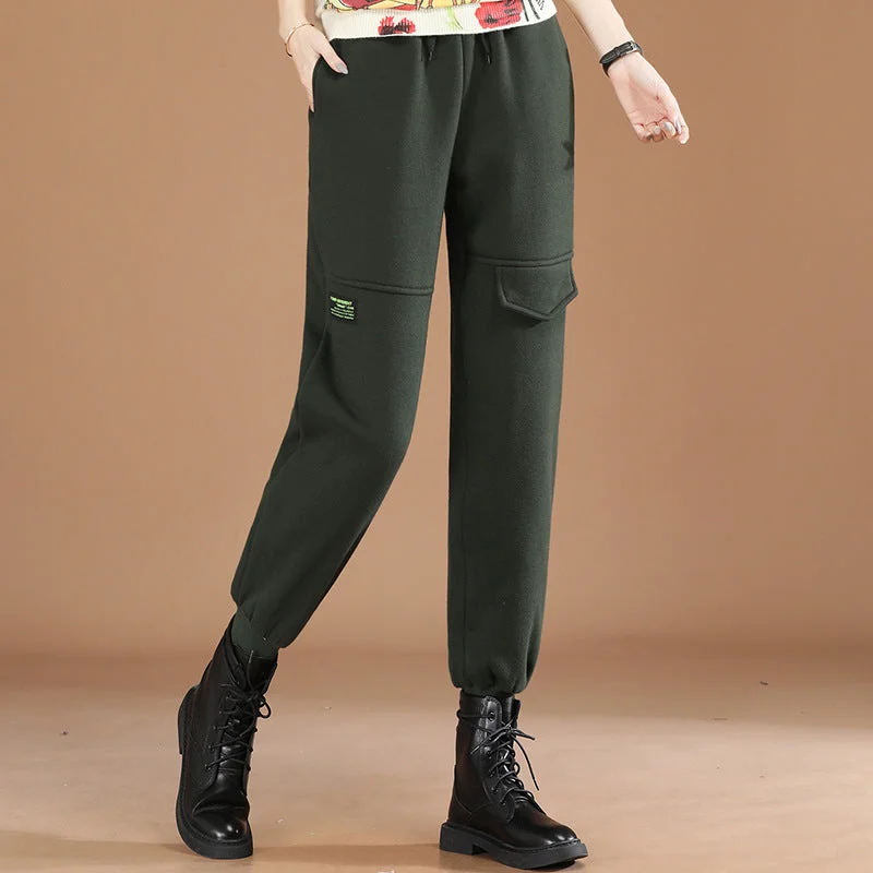 NiDELL: Glamorous Winter Trousers Long Pants For Women