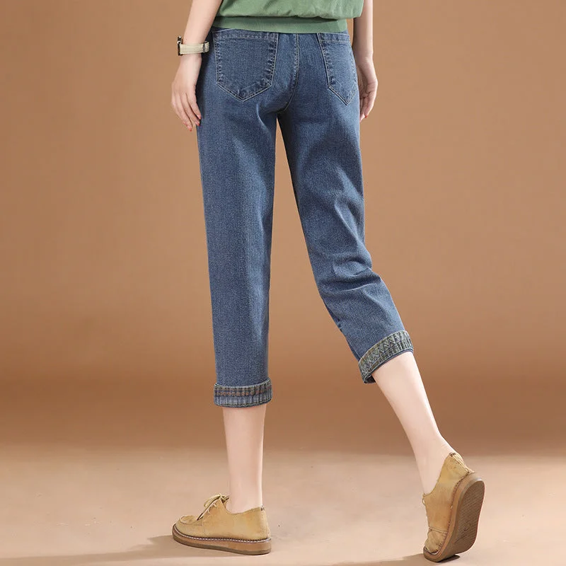 NiDELL: Women’s Elegant Jeans long pants for Summer