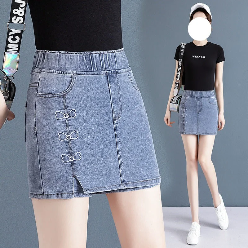 NiDELL: Women’s Vintage Short Jean Pants For Summer