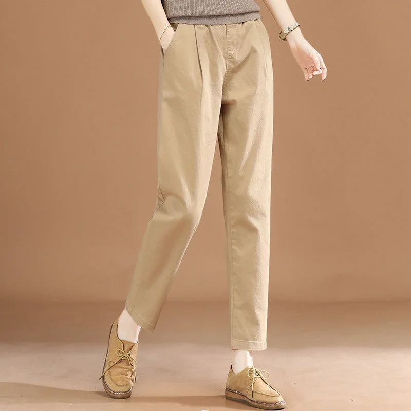 NiDELL: Women’s Vintage Trousers Long Pants for Spring