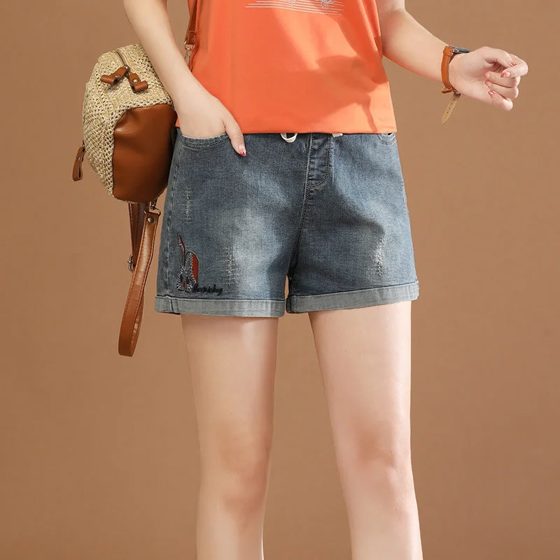 NiDELL: Glamorous Summer Short Pants Jeans For Women