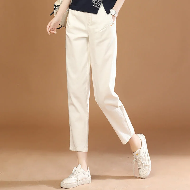 NiDELL: Women’s Vintage Loose Long Pants For Autumn