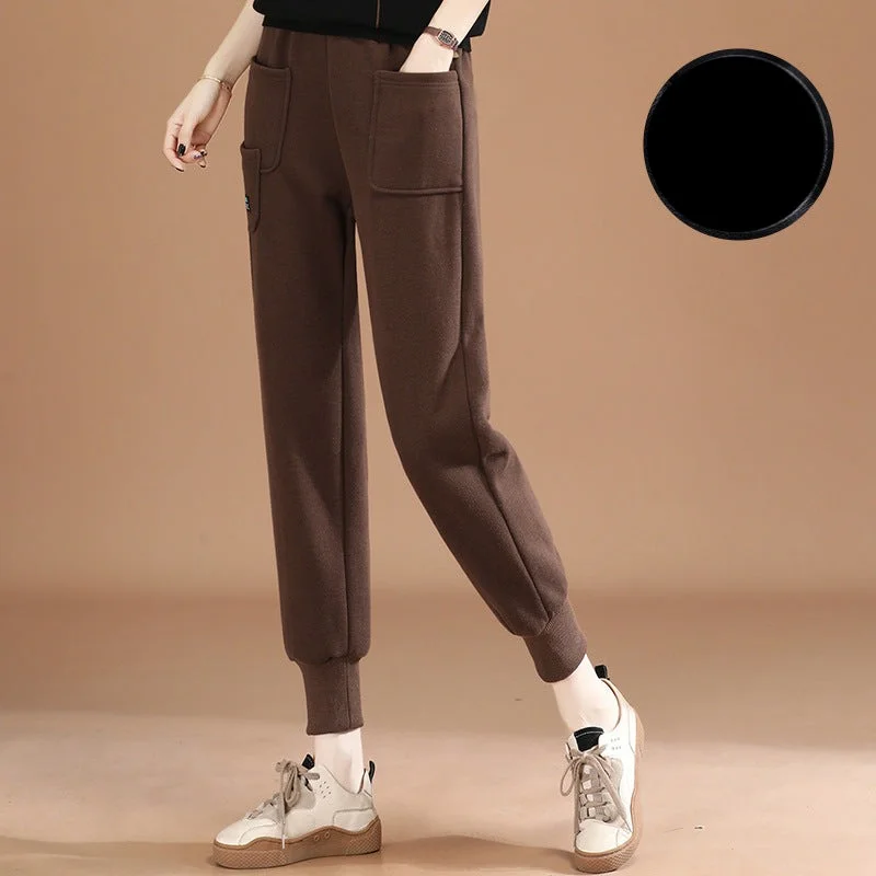 NiDELL: Women’s Vintage Trousers Long Pants for Winter