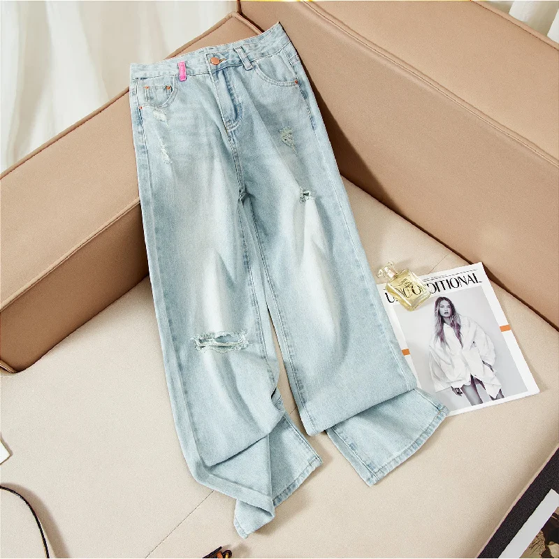 NiDELL: Women’s Elegant High Waist Long Pants for Autumn