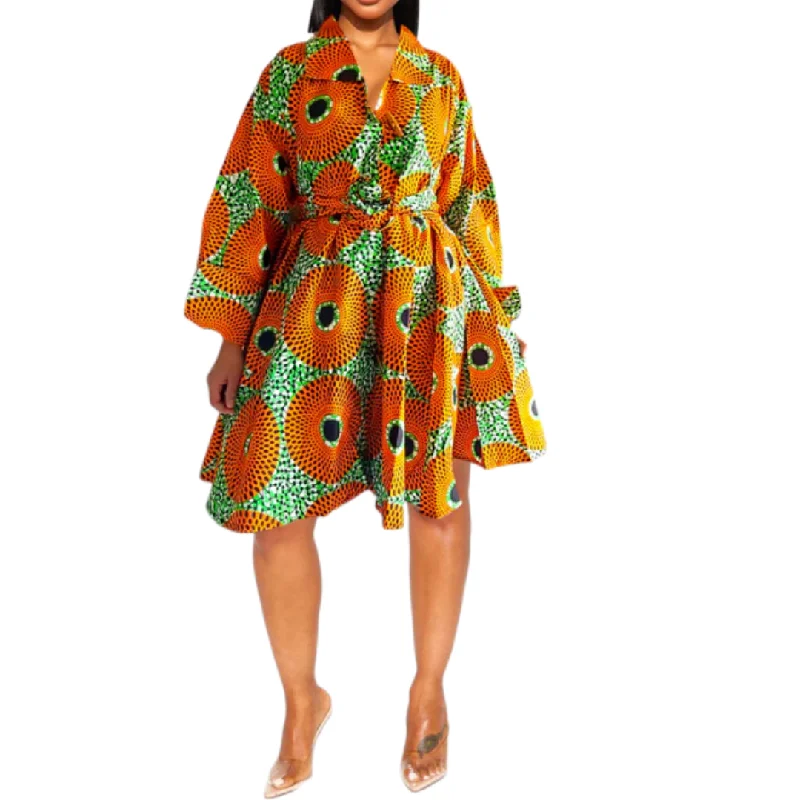 African Ankara Print Dress Blouse