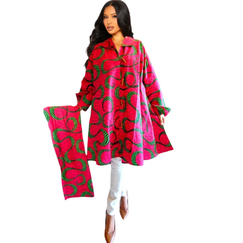 African Ankara Print Dress Blouse