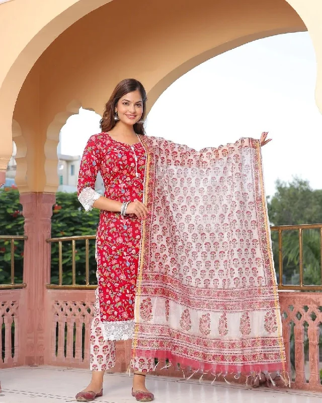 Festival season is around the corner and we have launched our new collection. Featuring beautiful  suit set which is decorated with finest handwork and prints