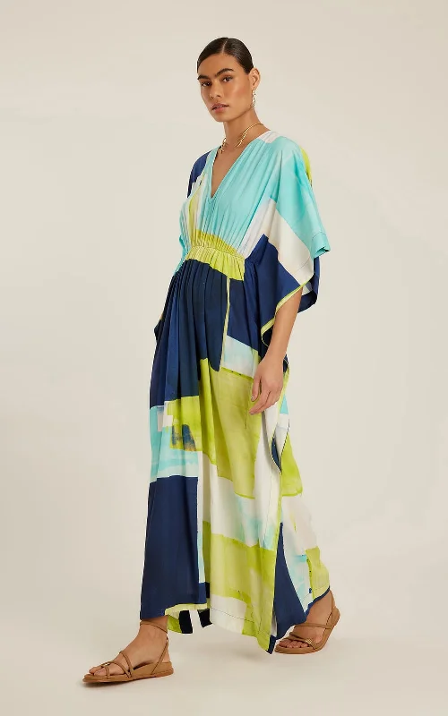 Rushed Kaftan Bleue