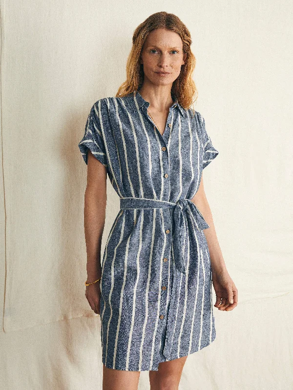 Breeze Shirtdress - Coastal Crisp Stripe