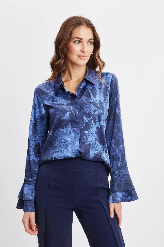 Silk Satin Night Shadow Shirt