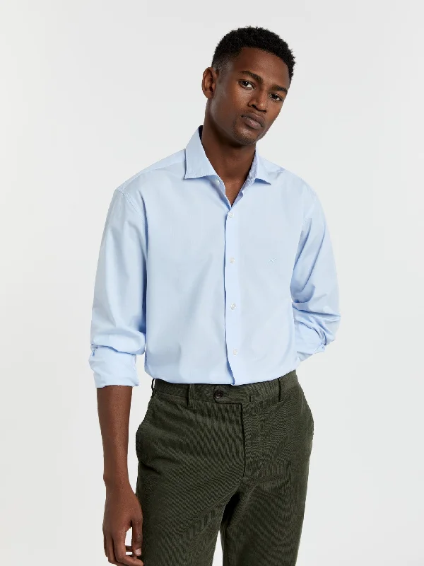 Slim fit 100% bci cotton fil-à-fil shirt