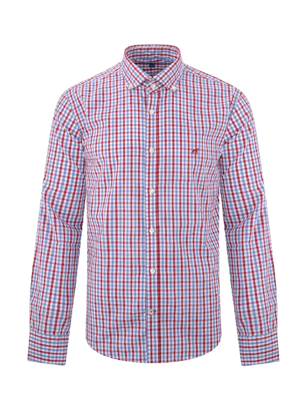 Slim fit checked shirt