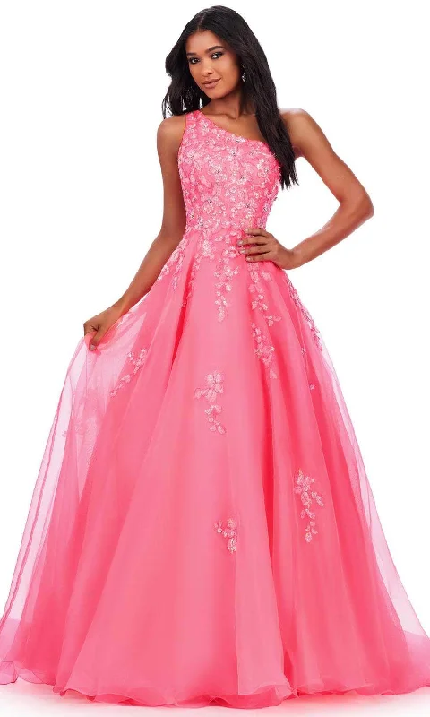 Ashley Lauren 11573 - One Shoulder Sequin Prom Dress