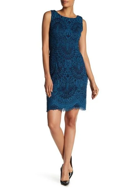 Chetta B. - Sleeveless Boat Neck Back Lace Dress B1716898SC