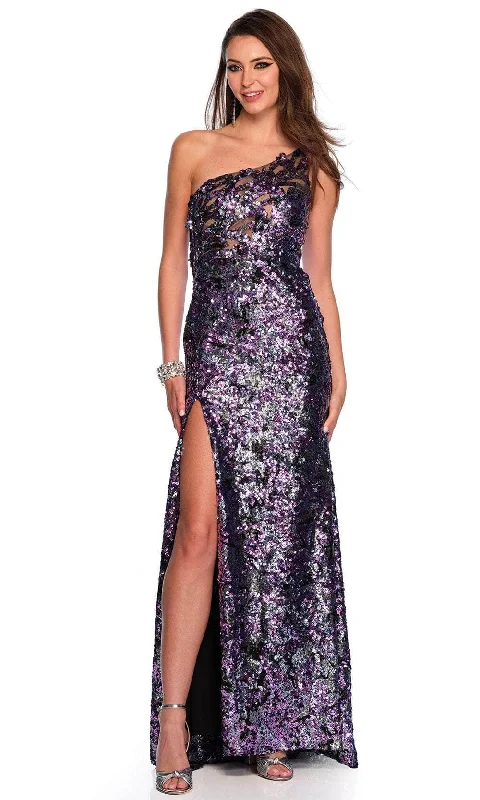 Dave & Johnny 11499 - One Sleeve Sequin Gown