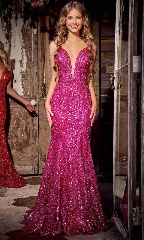 Portia and Scarlett PS24041 - Sequin Embellished Prom Dress