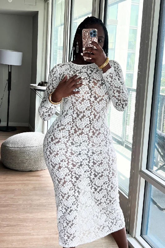 PURE WHITE LACE | DRESS