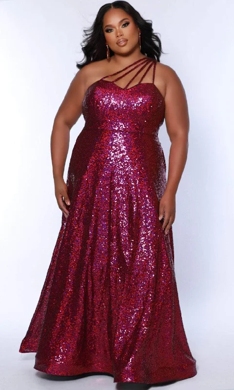 Sydney's Closet SC7389 - Sequin Multi Strap Gown