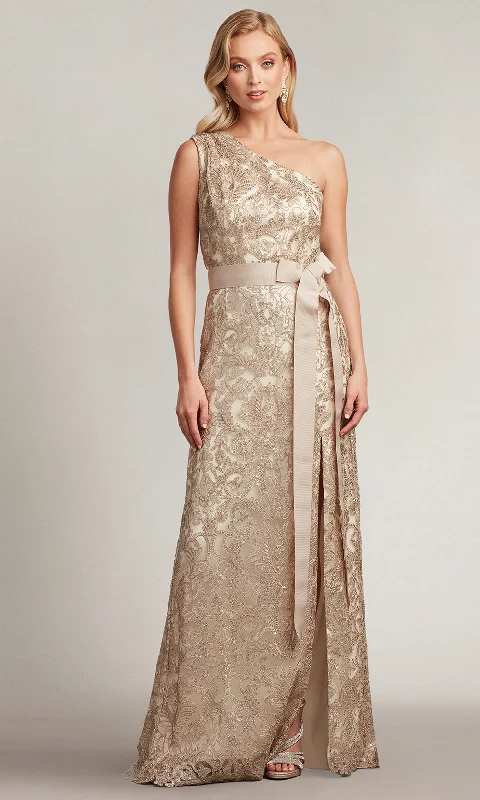 Tadashi Shoji ATV19327LX - Tomlin Belt Sequin Ribbon Embroidered Gown